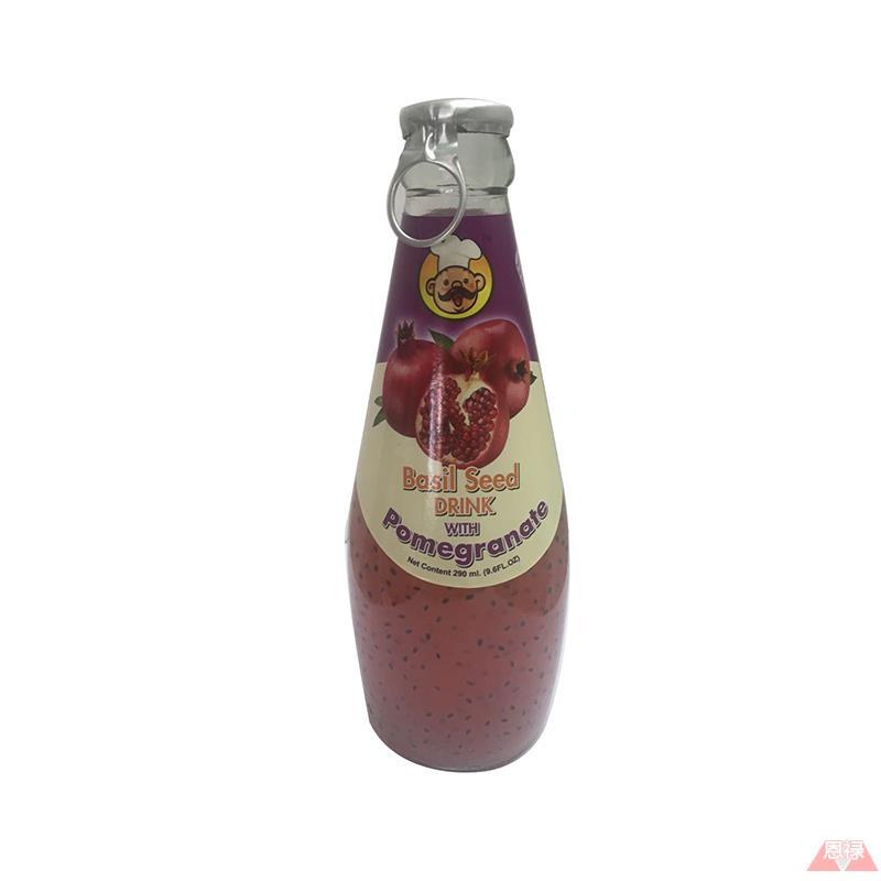 泰国进口罗勒果汁饮料-香港名厨KITCHENER BRAND罗勒子饮料石榴味290ml 泰国进口罗勒果汁饮料-香港名厨KITCHENER BRAND罗勒子饮料石榴味290ml