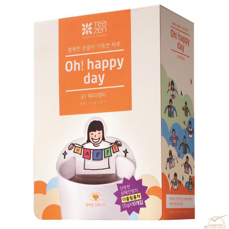 韩国进口大吉岭红茶-Teazen 哦 幸福日 大吉岭红茶 可爱卡通茶包 15克/橙色 韩国进口大吉岭红茶-Teazen 哦 幸福日 大吉岭红茶 可爱卡通茶包 15克/橙色