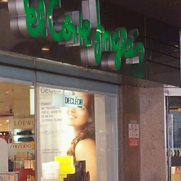 Photo taken at El Corte Inglés by alex s. on 4/23/2012