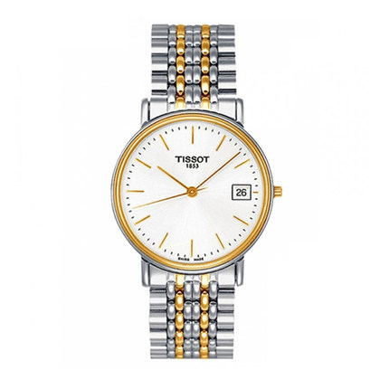 全球联保瑞士天梭TISSOT男表 心意超薄T52.2/1.481.31钢带 石英表