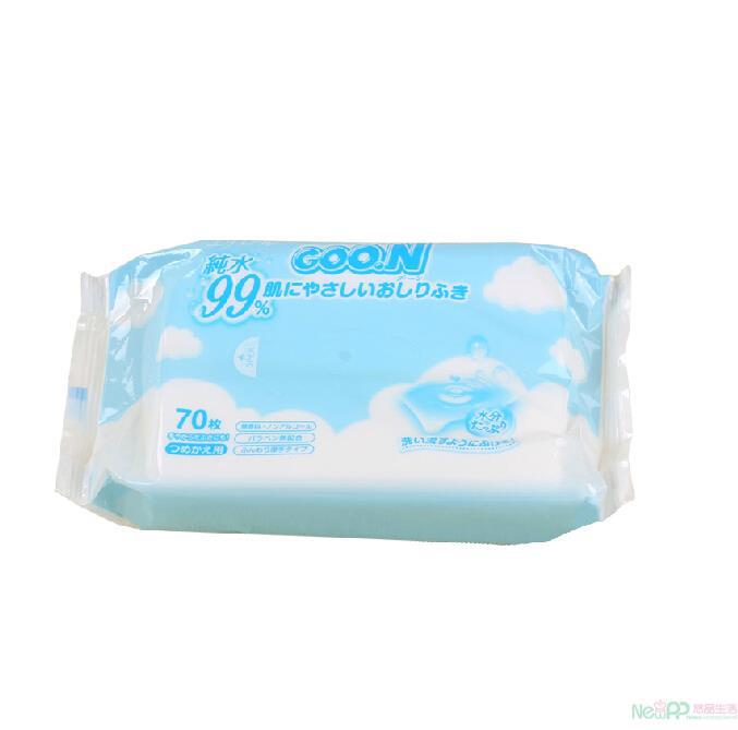 日本大王GOO.N 屁屁用 婴儿湿巾 70枚