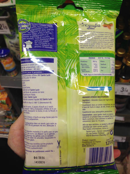 sainte luicie杏仁片