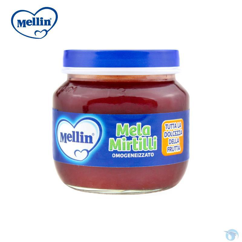 Mellin意大利美林苹果蓝莓泥100g(2瓶装)