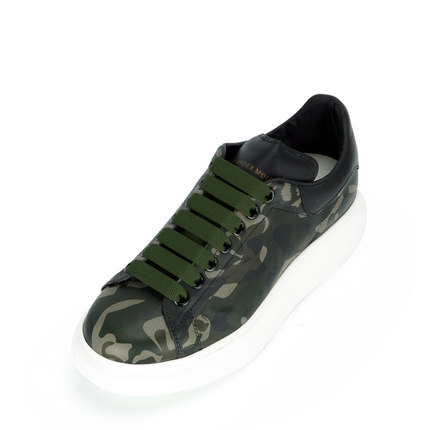 正品 ALEXANDER MCQUEEN麦昆 16年春夏男士迷彩厚底休闲鞋 409606