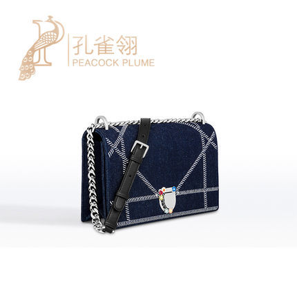 Dior 迪奥/dior女包16新款时尚牛仔女士单肩斜挎包M0422PDBT M928 Dior 迪奥/dior女包16新款时尚牛仔女士单肩斜挎包M0422PDBT M928