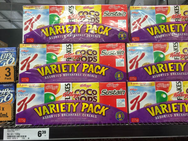 澳大利亚进口早餐麦片-Kellogg多种口味小包装早餐麦片275g