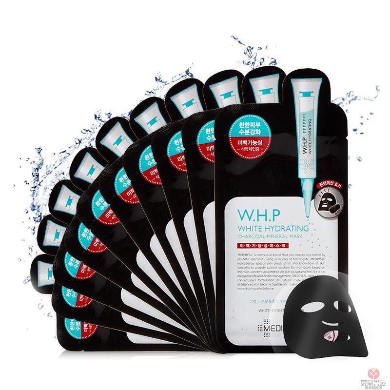 美迪惠尔/韩国可莱丝美白补水保湿竹炭黑面膜10片装 美迪惠尔/韩国可莱丝美白补水保湿竹炭黑面膜10片装