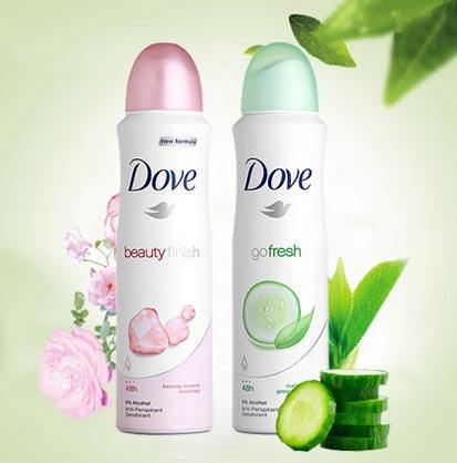 DOVE多芬止汗喷雾止汗露150ml*2 喷雾香水持久淡香去腋臭正品男女