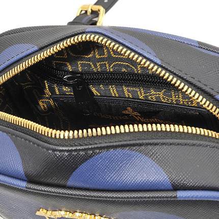 VIVIENNE WESTWOOD 新款 时尚黑色斜背包 WES005011