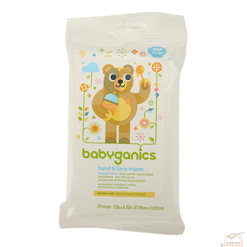 BabyGanics 无香精手脸湿拭巾 30wipes