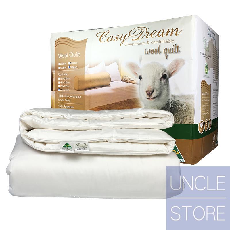 CosyDream Wool Quilt舒梦澳洲进口纯羊毛被子双人超大款(白色)