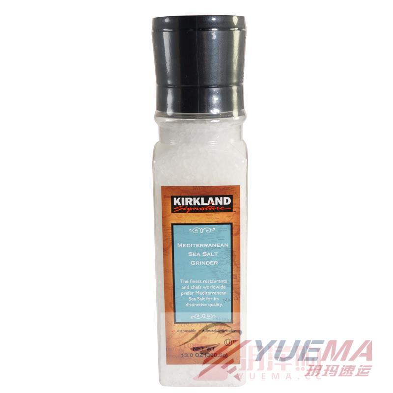 美国直邮 Kirkland柯克兰地中海海盐 自带磨盐器 368.5g