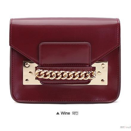 McLaNEE 时尚女包斜挎包单肩包(酒红色) McLaNEE 时尚女包斜挎包单肩包(酒红色)