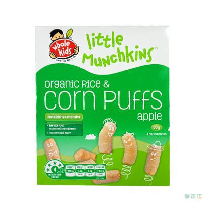 Whole Kids孩可滋小淘气鬼糙米 玉米泡芙苹果味30g
