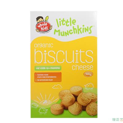 Whole Kids孩可滋小淘气鬼饼干奶酪味100g