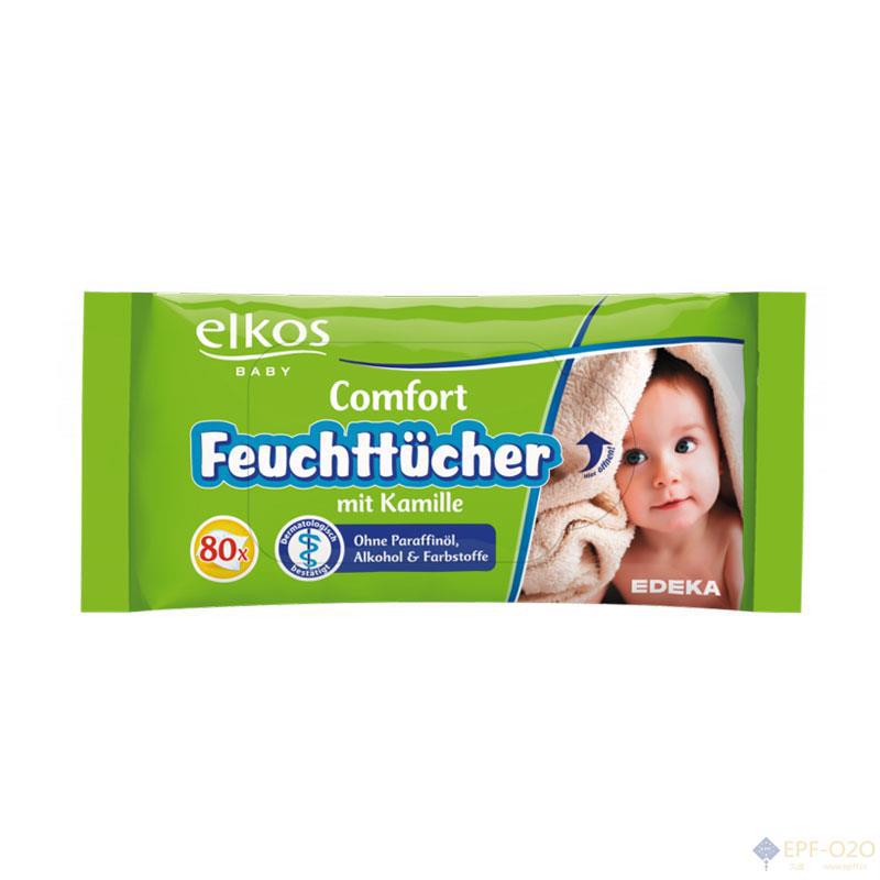 Elkos 婴儿柔嫩 湿纸巾 宝宝专用湿巾80抽