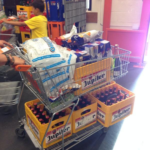 Photo taken at Colruyt by Thibault V. on 9/27/2013