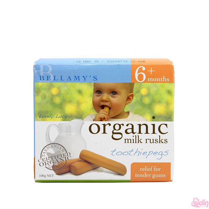 bellamys milk rusks贝拉美磨牙饼干 100g