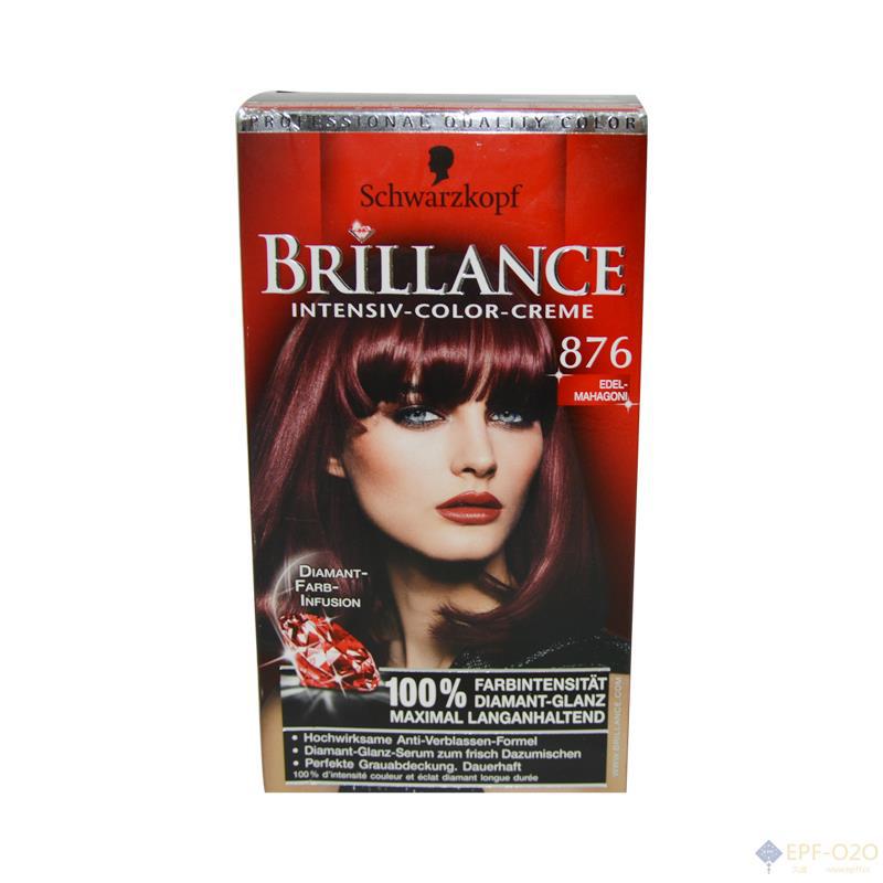 Schwarzkopf施华蔻 幻彩染发霜 876 红木色 持久固色染后秀发闪耀如钻光芒
