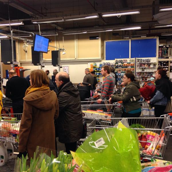 Photo taken at Colruyt by Tom A. on 2/14/2015