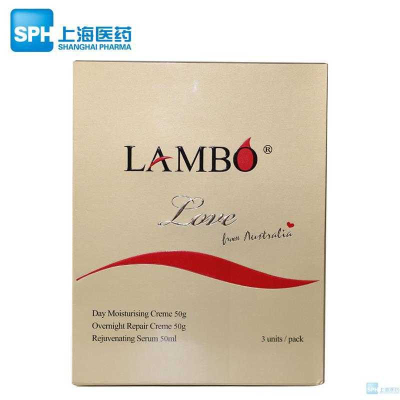 澳洲LAMBO澳之恋 羊胎盘面霜护肤霜3瓶50克护肤礼盒