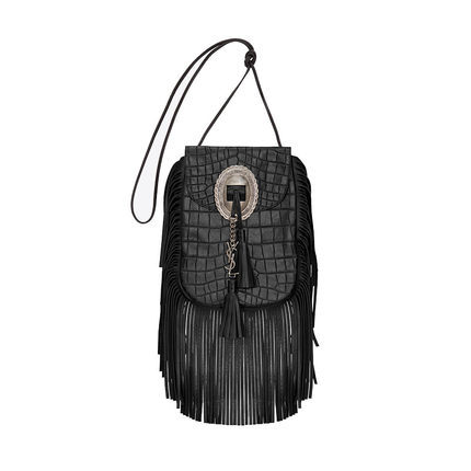 正品直邮YSL/圣罗兰2016新款女包真皮流苏单肩包斜挎包45267157ol