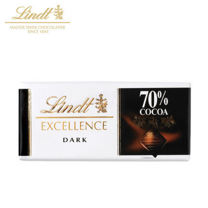 【临期】Lindt瑞士莲 特醇70%可可黑巧克力排块35g进口食品