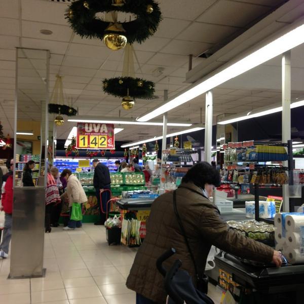 Photo taken at Mercadona by Dan H. on 12/28/2012