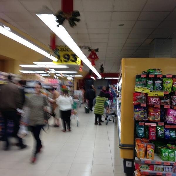 Photo taken at Mercadona by Dan H. on 12/28/2012