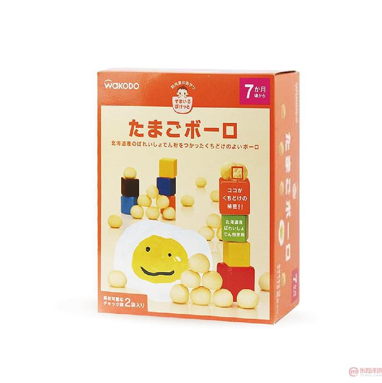 日本进口牛奶饼-和光堂磨牙棒 蛋黄牛奶波波饼 25g*2入 日本进口牛奶饼-和光堂磨牙棒 蛋黄牛奶波波饼 25g*2入