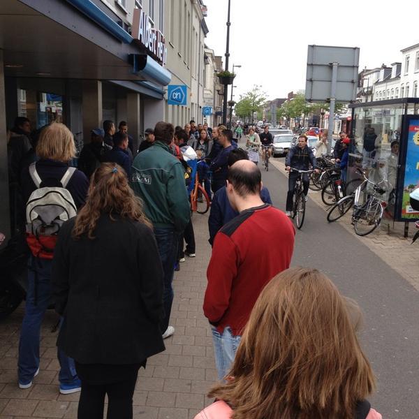 Photo taken at Albert Heijn by Dianne on 5/19/2013