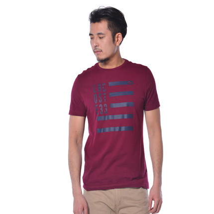 Lacoste/拉科斯特美版 圆领短袖 男士休闲字母印花t恤 8107