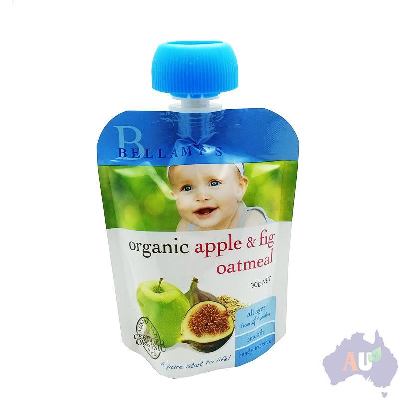 Bellamy 贝拉米 有机婴幼儿苹果无花果燕麦果泥 90g 4个月以上