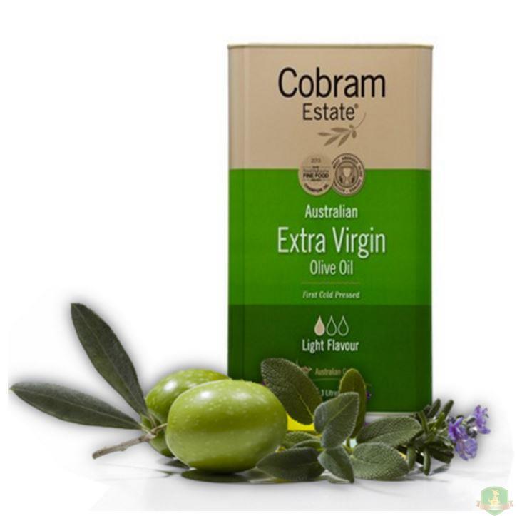 Cobram Estate 考博兰庄园 3升装 清淡初榨经典橄榄油食用油【澳洲直邮】