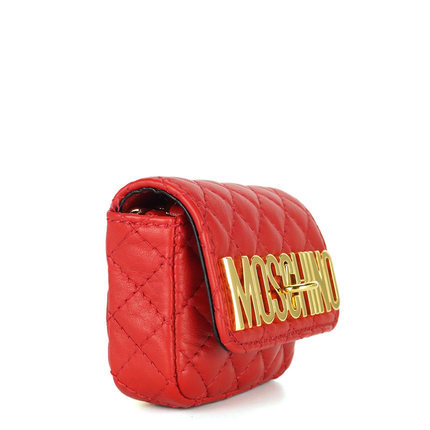 正品 MOSCHINO莫斯奇诺 秋冬女士金属LOGO格纹单肩包 7A7485-8002 正品 MOSCHINO莫斯奇诺 秋冬女士金属LOGO格纹单肩包 7A7485-8002