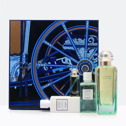 Hermes/爱马仕尼罗河花园中性女士香水100ML身体乳沐浴露礼盒套装