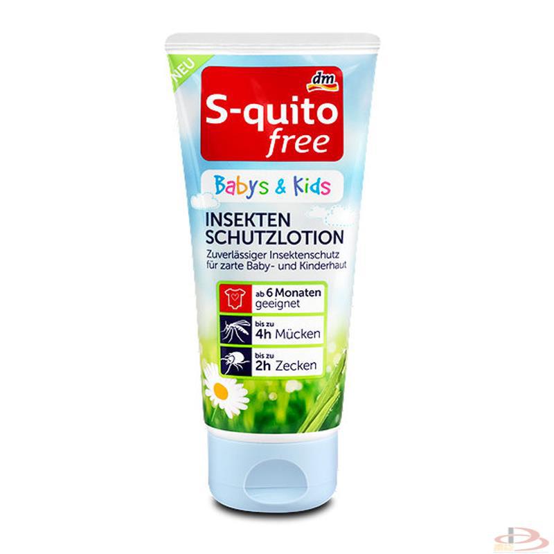 德国S-quitofree 防蚊虫乳液婴幼儿100ml 德国S-quitofree 防蚊虫乳液婴幼儿100ml