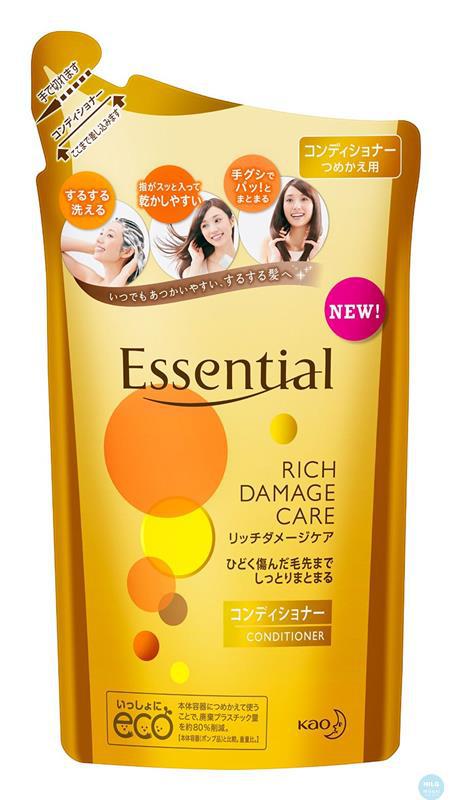 Kao花王 essential修护受损发质洗发水 橙色款替换装 Kao花王 essential修护受损发质洗发水 橙色款替换装