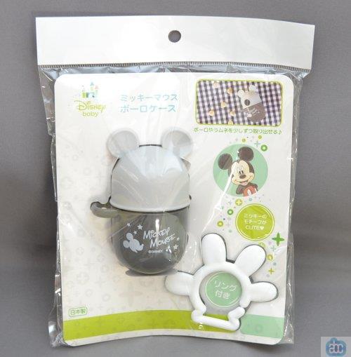 锦化成 短型放零食盒 附挂钩 灰色米奇图案 日本进口