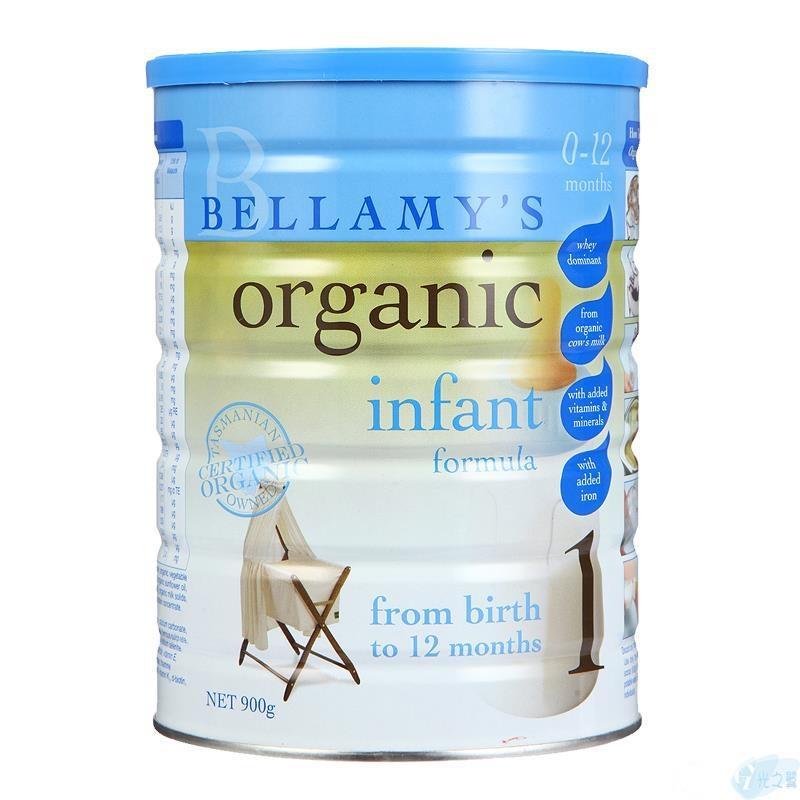 Bellamy’s 贝拉米婴幼儿配方奶粉1段 900g