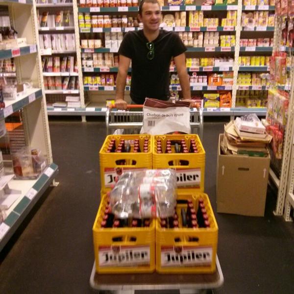 Photo taken at Colruyt by Adrien D. on 6/13/2014