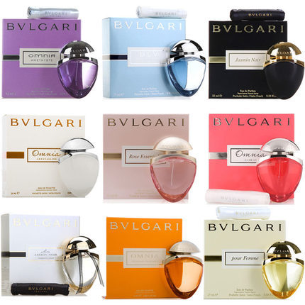 Bvlgari宝格丽限量珍宝黄茶玫瑰纯香水晶我的夜茉莉女士香水25ml