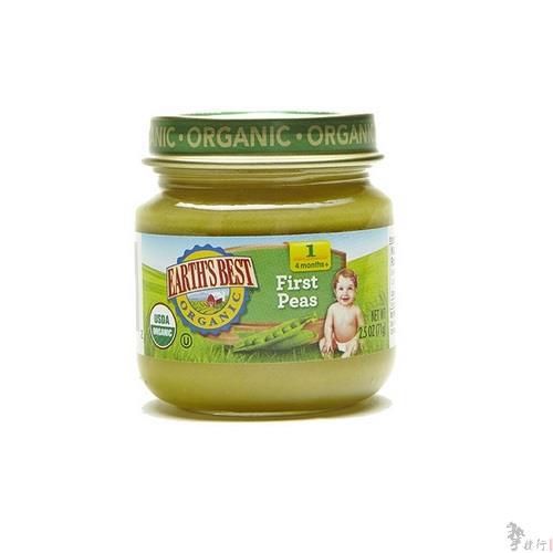 Earths best一段豌豆泥 71克/罐