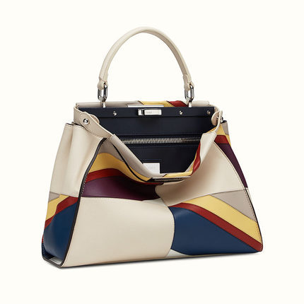 FENDI芬迪fendi女包16新款中号小牛皮撞色手提包8BN2905CKF066Q FENDI芬迪fendi女包16新款中号小牛皮撞色手提包8BN2905CKF066Q