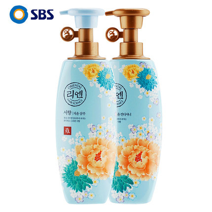 韩国直邮LG睿嫣REEN瑞香洗发水护发素套装滋养改善头痒500ml*2瓶