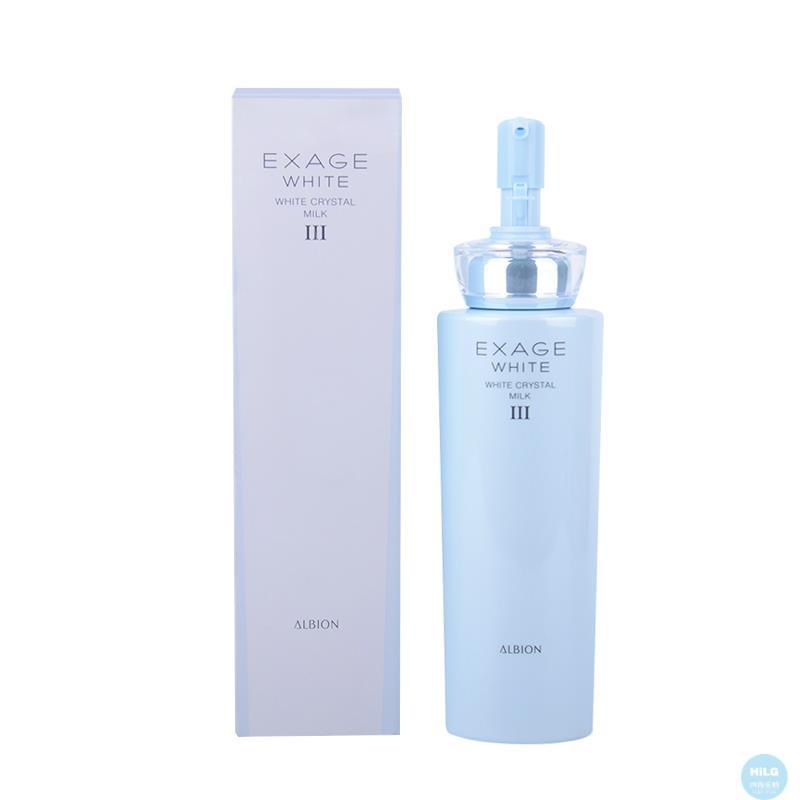 日本ALBION 奥比虹/奥尔滨 EXAGE WHITE清新莹白渗透乳 III号200g 蓝色