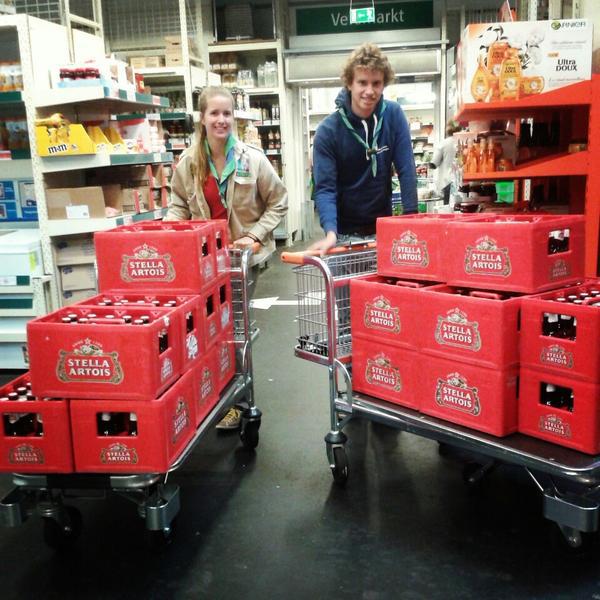 Photo taken at Colruyt by Hannah G. on 8/6/2014