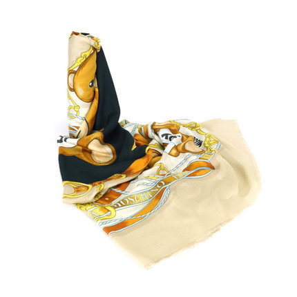 正品BOUTIQUE MOSCHINO莫斯奇诺 女士复古小熊撞色围巾披肩 0M926 正品BOUTIQUE MOSCHINO莫斯奇诺 女士复古小熊撞色围巾披肩 0M926