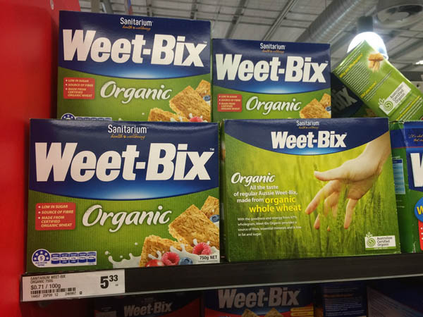 澳大利亚进口有机麦片-Sanitarium Weet-Bix有机麦片750g