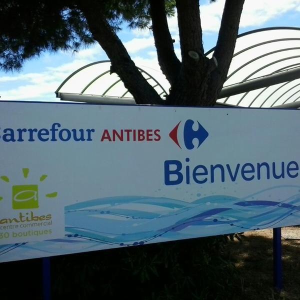 Photo taken at Carrefour by NicoMax T. on 7/10/2014-法国昂蒂布圣克洛德大道 Photo taken at Carrefour by NicoMax T. on 7/10/2014